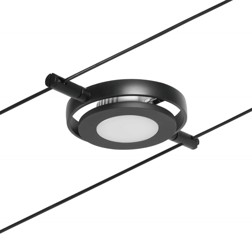 Paulmann 94418 - KIT 5xLED/4,5W Spotlight för system med snöre ROUNDMAC 230V svart