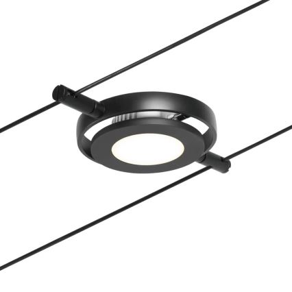 Paulmann 94418 - KIT 5xLED/4,5W Spotlight för system med snöre ROUNDMAC 230V svart
