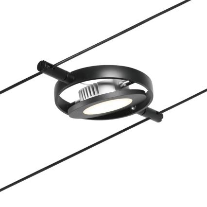 Paulmann 94418 - KIT 5xLED/4,5W Spotlight för system med snöre ROUNDMAC 230V svart