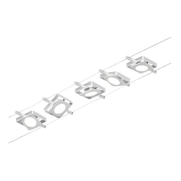 Paulmann 94420 - KIT 5xLED/4,5W Spotlight för skensystem MAC 230V matt krom