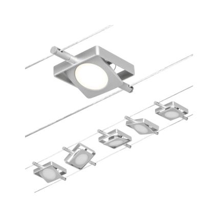 Paulmann 94420 - KIT 5xLED/4,5W Spotlight för skensystem MAC 230V matt krom