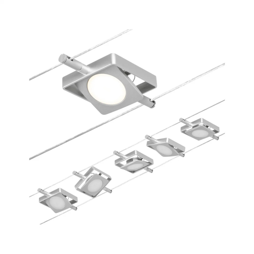 Paulmann 94420 - KIT 5xLED/4,5W Spotlight för skensystem MAC 230V matt krom