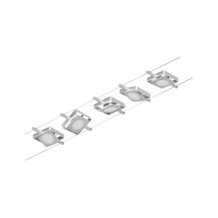Paulmann 94420 - KIT 5xLED/4,5W Spotlight för skensystem MAC 230V matt krom