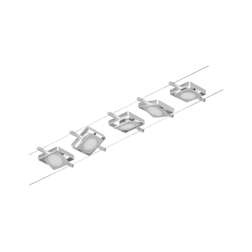 Paulmann 94420 - KIT 5xLED/4,5W Spotlight för skensystem MAC 230V matt krom