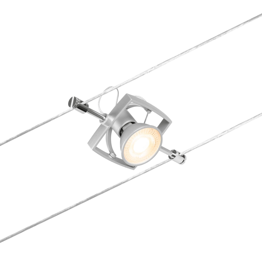 Paulmann 94430 - KIT 5xGU5,3/10W Spotlight för skensystem MAC 230V matt krom