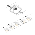 Paulmann 94432 - KIT 5xGU5,3/10W Spotlight för skensystem MAC 230V vit