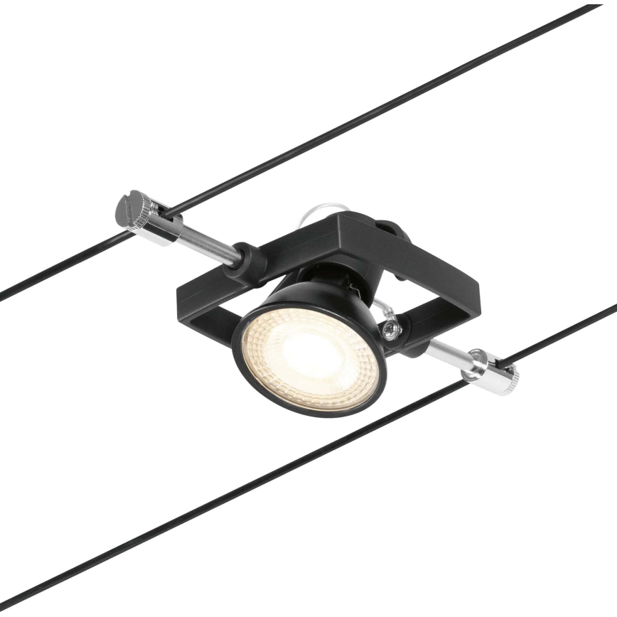 Paulmann 94434 - KIT 5xGU5,3/10W Spotlight för system med snöre MAC 230V svart