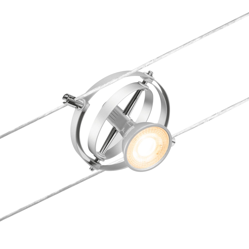 Paulmann 94436 - KIT 5xGU5,3/10W Spotlight för skensystem CARDAN 230V matt krom