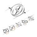 Paulmann 94436 - KIT 5xGU5,3/10W Spotlight för skensystem CARDAN 230V matt krom