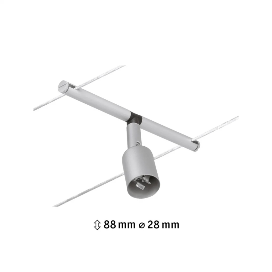 Paulmann 94443 - 1xGU5,3/10W Spotlampa för trådsystem SALT 12V matt krom