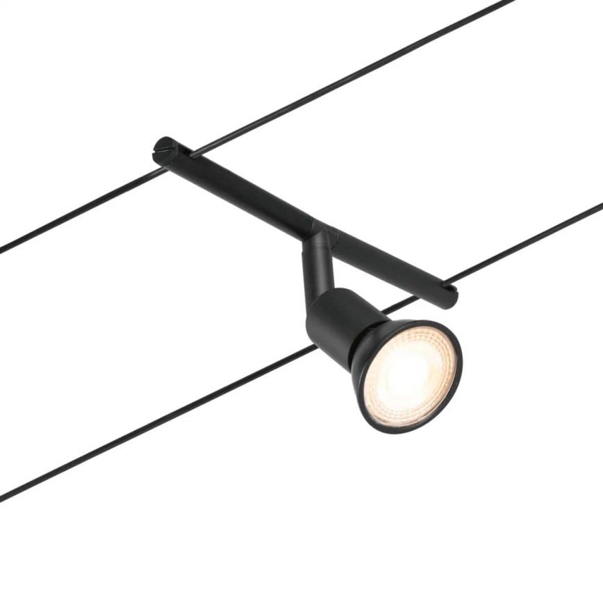 Paulmann 94446 - KIT 5xGU5,3/10W Spotlight för system med snöre SALT 230V svart