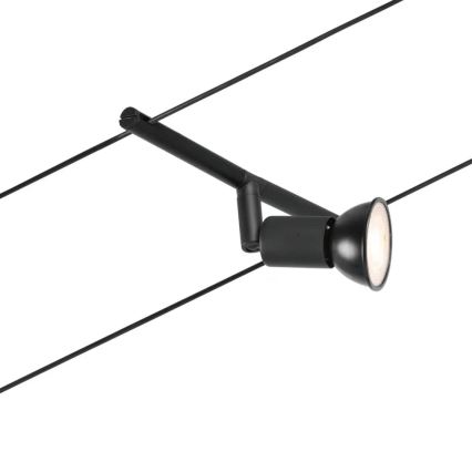 Paulmann 94446 - KIT 5xGU5,3/10W Spotlight för system med snöre SALT 230V svart