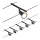 Paulmann 94446 - SET 5xGU5,3/10W Spotlights för trådsystem SALT 230V svart