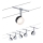 Paulmann 94457 - Set med 5xLED/4W spotlights för vajersystemet CLEAR 230V, svart/blank krom