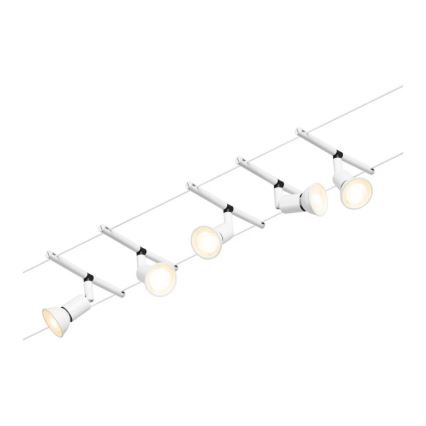 Paulmann 94458 - KIT 5xGU5,3/10W Spotlight för skensystem SALT 230V vit