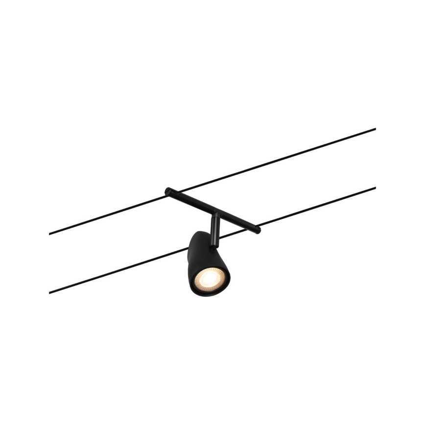 Paulmann 94469 - KIT 5xGU5,3/10W Spotlight för skensystem CUP 230V svart