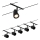 Paulmann 94469 - KIT 5xGU5,3/10W Spotlight för skensystem CUP 230V svart
