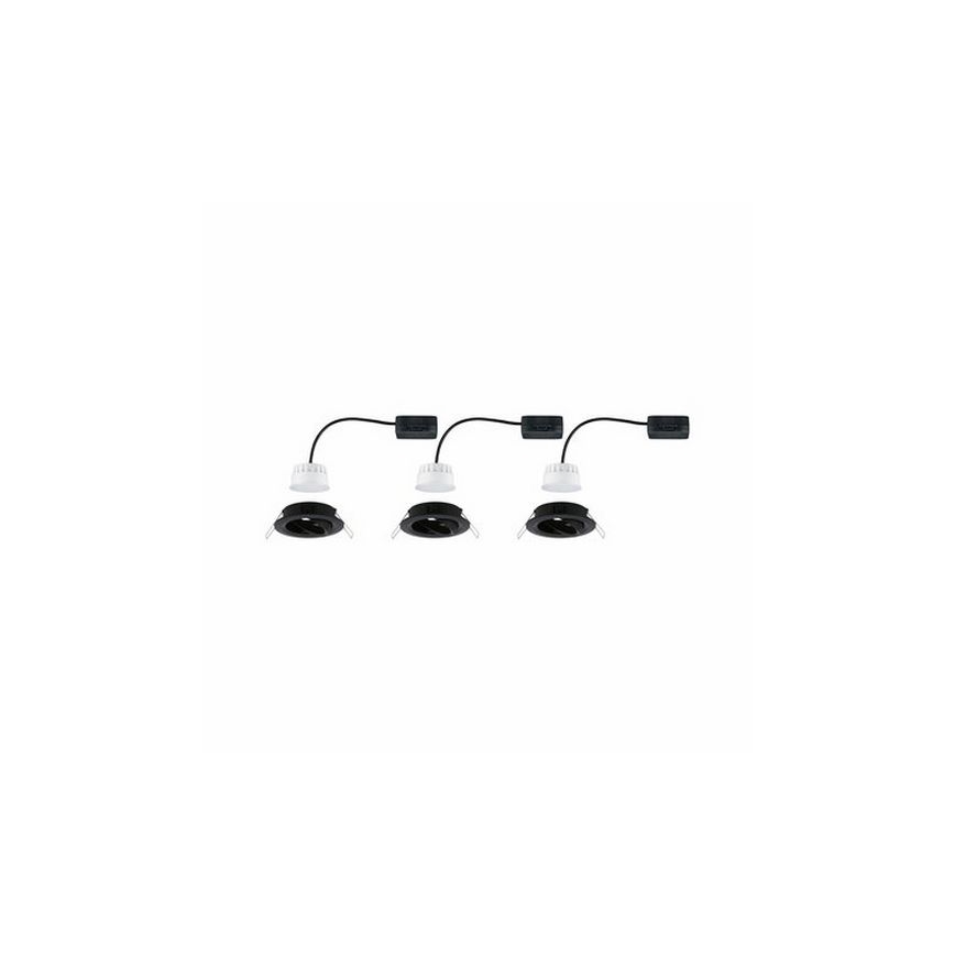Paulmann 94471 - KIT 3xLED/6W IP23 Badrum infälld lampa NOVA 230V
