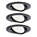 Paulmann 94472 - SET 3xLED/6W IP23 Dimbart badrumsinfällt takarmatur NOVA 230V