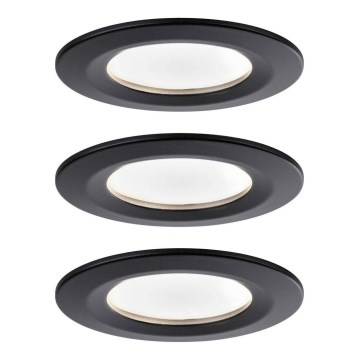 Paulmann 94473 - KIT 3xLED/6W IP44 Badrum infälld lampa NOVA 230V