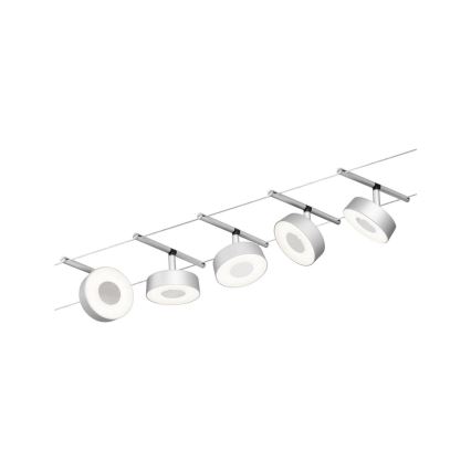 Paulmann 94475 - KIT 5xLED/5W Spotlight för skensystem CIRCLE 230V matt krom