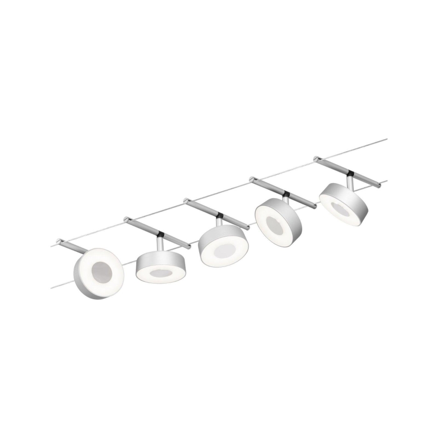 Paulmann 94475 - KIT 5xLED/5W Spotlight för skensystem CIRCLE 230V matt krom