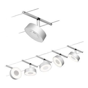 Paulmann 94475 - KIT 5xLED/5W Spotlight för skensystem CIRCLE 230V matt krom