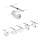 Paulmann 94475 - KIT 5xLED/5W Spotlight för skensystem CIRCLE 230V matt krom