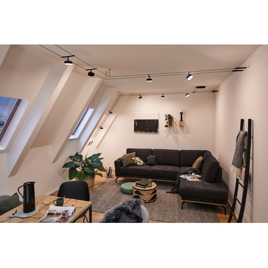Paulmann 94479 - KIT 5xLED/5W Spotlight för skensystem CIRCLE 230V svart