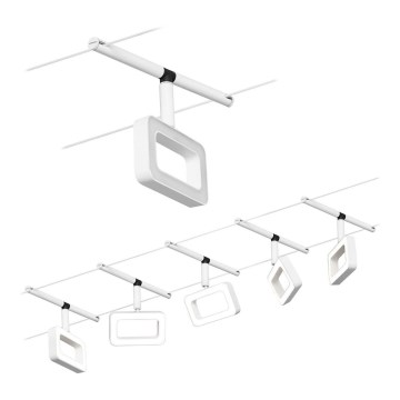 Paulmann 94483 - KIT 5xLED/4,8W Spotlight för skensystem FRAME 230V vit