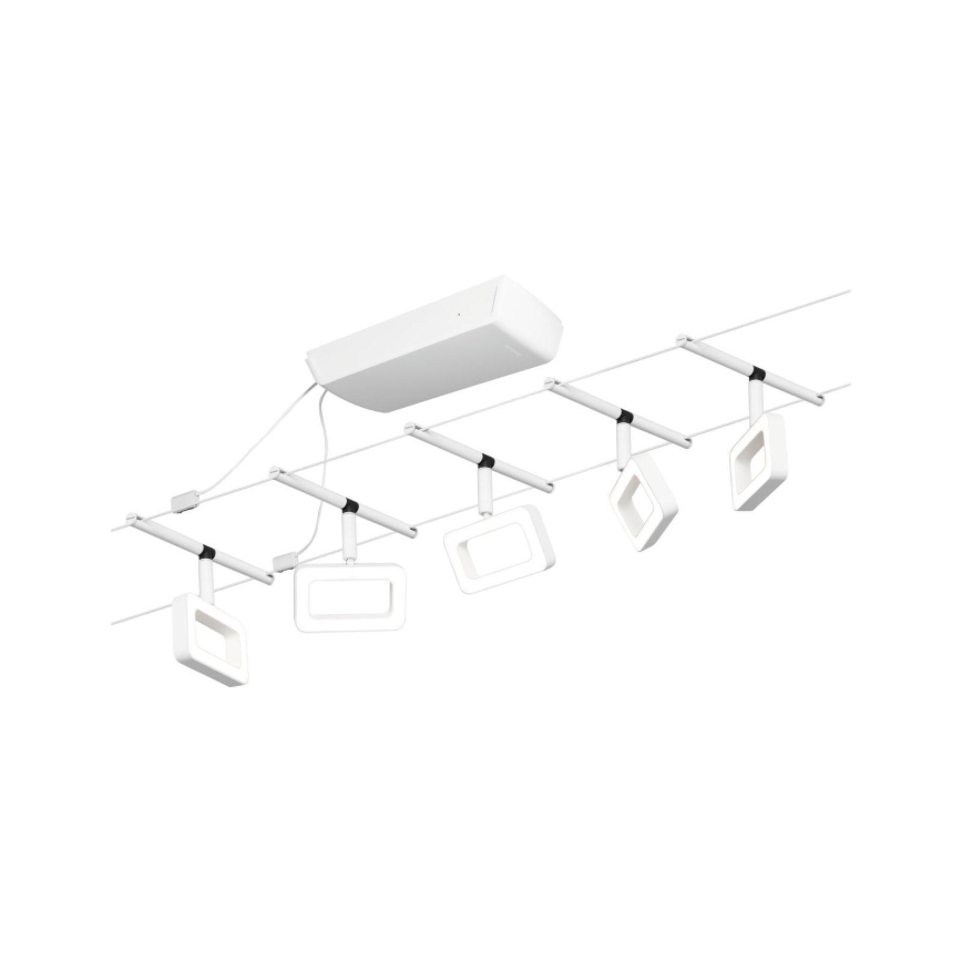 Paulmann 94483 - KIT 5xLED/4,8W Spotlight för skensystem FRAME 230V vit