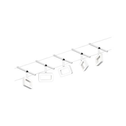 Paulmann 94483 - KIT 5xLED/4,8W Spotlight för skensystem FRAME 230V vit