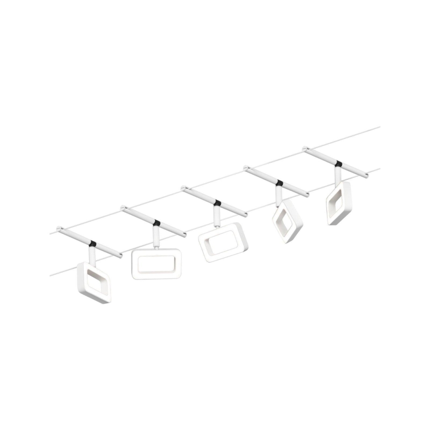 Paulmann 94483 - KIT 5xLED/4,8W Spotlight för skensystem FRAME 230V vit