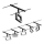 Paulmann 94485 - KIT 5xLED/4,8W Spotlight för skensystem FRAME 230V svart