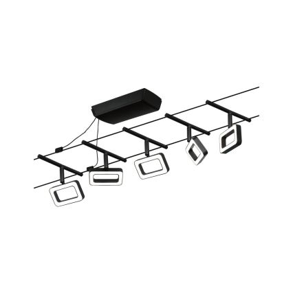 Paulmann 94485 - KIT 5xLED/4,8W Spotlight för skensystem FRAME 230V svart