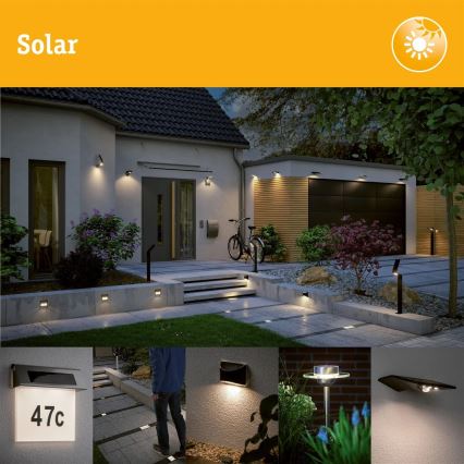 Paulmann 94578 - LED/0,1W IP67 Infälld solcellsbelysning DOMENIC 1,2V 1500 mAh