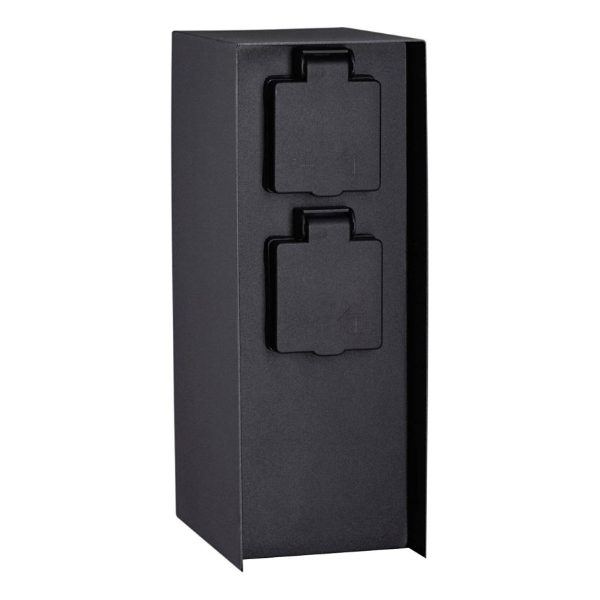 Paulmann 94657 - Kolumn med eluttag för utomhusbruk RIO 2Z SCHUKO 230V IP44