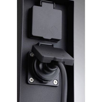 Paulmann 94657 - Kolumn med eluttag för utomhusbruk RIO 2Z SCHUKO 230V IP44