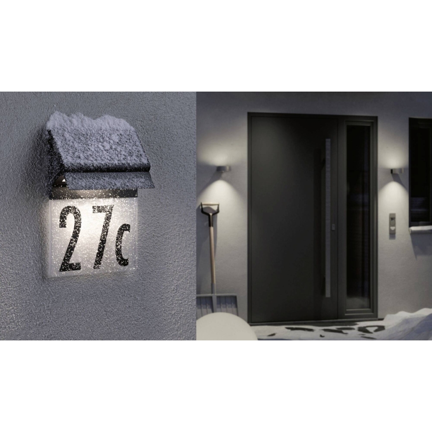 Paulmann 94694 - LED/0,2W IP44 Solar house number NEDA 3,7V