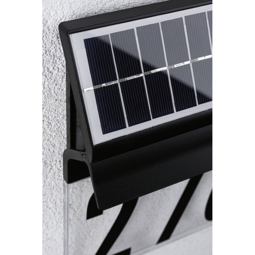 Paulmann 94694 - LED/0,2W IP44 Solar house number NEDA 3,7V