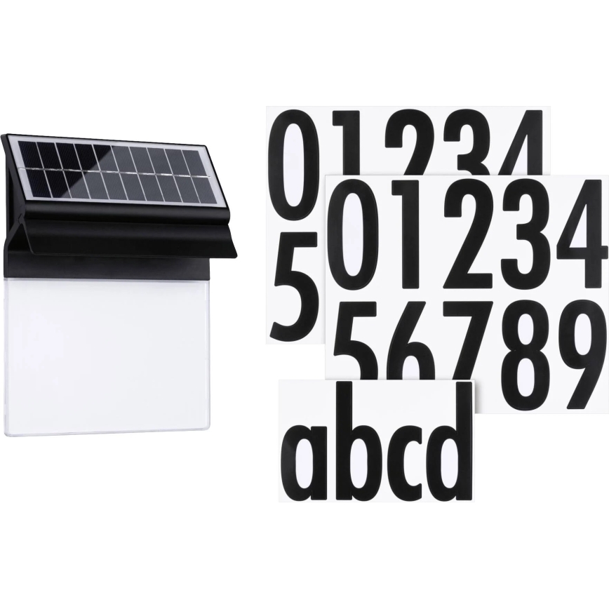 Paulmann 94694 - LED/0,2W IP44 Solar house number NEDA 3,7V