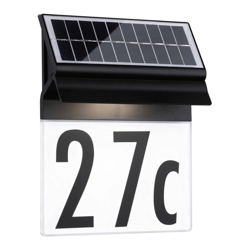 Paulmann 94694 - LED/0,2W IP44 Solcell husnummer NEDA 3,7V 1800 mAh