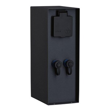 Paulmann 94700 - Kolumn med eluttag för utomhusbruk RIO 2Z SCHUKO 230V IP44