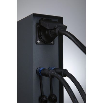 Paulmann 94700 - Kolumn med eluttag för utomhusbruk RIO 2Z SCHUKO 230V IP44