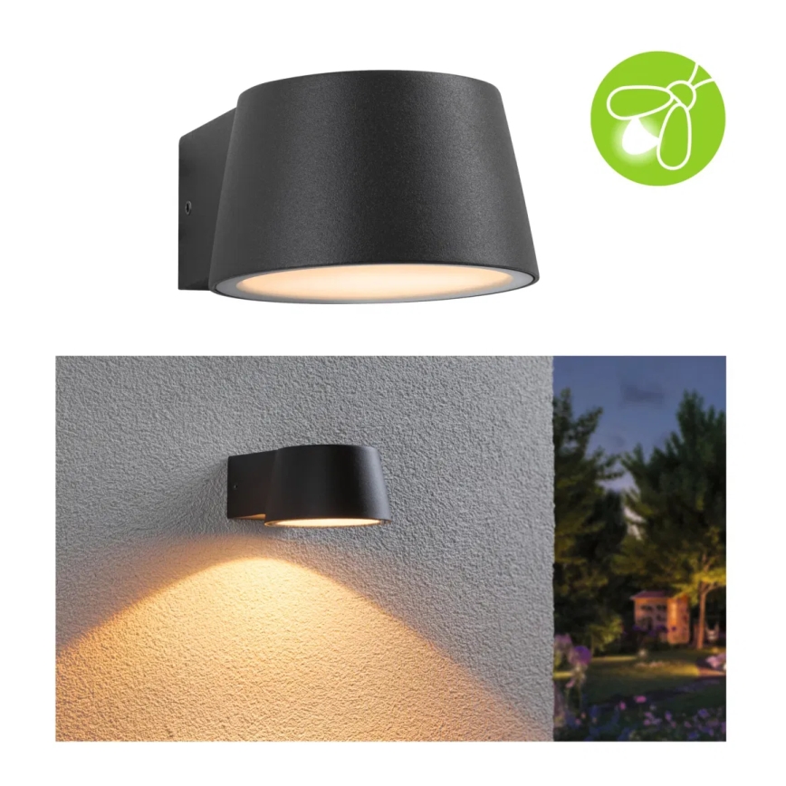 Paulmann 94713 - LED/6W IP44 Vägglampa för utomhusbruk CAPERA 230V