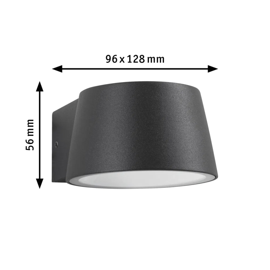 Paulmann 94713 - LED/6W IP44 Vägglampa för utomhusbruk CAPERA 230V