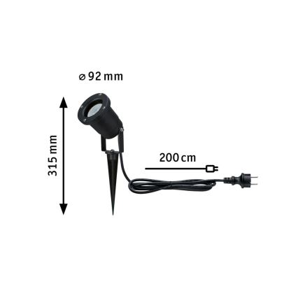 Paulmann 94731 - LED/4,3W IP65 Utomhuslampa SPOT 230V