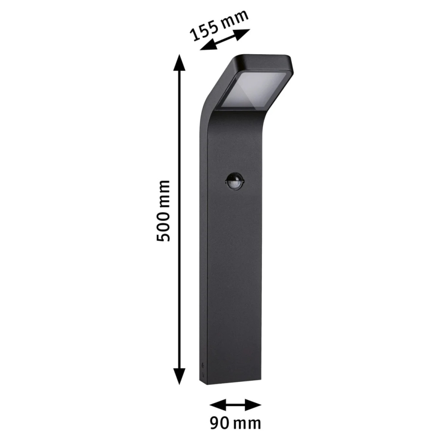 Paulmann 94747 - LED/7,5W IP44 Utomhuslampa med sensor KULMA 230V