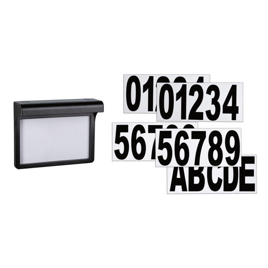 Paulmann 95388 - LED/0,05W IP44 Sollampa Husnummer med sensor DAYTON 4,8V