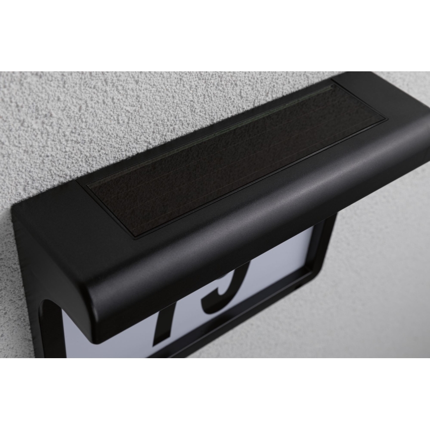 Paulmann 95388 - LED/0,05W IP44 Sollampa Husnummer med sensor DAYTON 4,8V